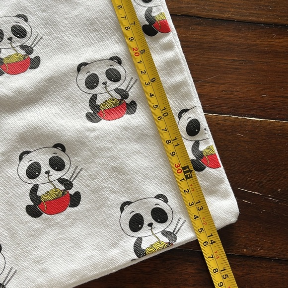Cute Panda Reusable Tote Bag - Picture 5 of 7